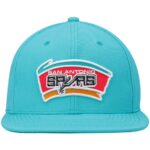 Men's Mitchell & Ness Teal San Antonio Spurs Hardwood Classics Team Ground 2.0 Snapback Hat