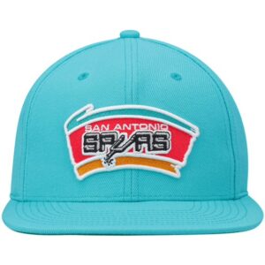 Men's Mitchell & Ness Teal San Antonio Spurs Hardwood Classics Team Ground 2.0 Snapback Hat