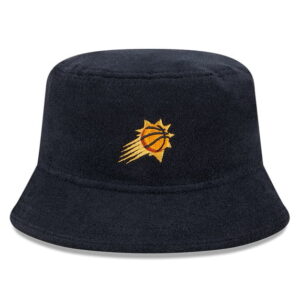 Men's New Era Black Phoenix Suns Court Sport Terry Bucket Hat