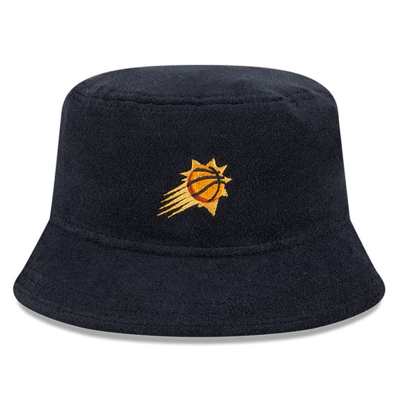 Men's New Era Black Phoenix Suns Court Sport Terry Bucket Hat