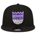 Men's New Era Black Sacramento Kings Official Team Color 9FIFTY Snapback Hat
