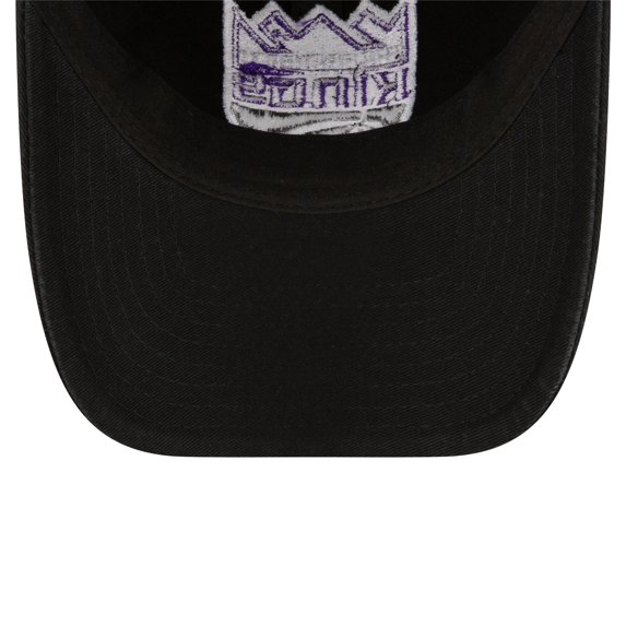 Men's New Era Black Sacramento Kings Team 2.0 9TWENTY Adjustable Hat