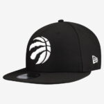 Men's New Era Black Toronto Raptors Team 9FIFTY Snapback Hat