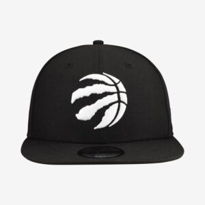 Men's New Era Black Toronto Raptors Team 9FIFTY Snapback Hat