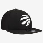 Men's New Era Black Toronto Raptors Team 9FIFTY Snapback Hat