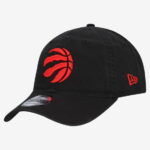 Men's New Era Black Toronto Raptors Team 9TWENTY Adjustable Hat