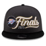 Men's New Era Charcoal/Black Oklahoma City Thunder 2025 Western Conference Champions Locker Room 9FIFTY Snapback Hat