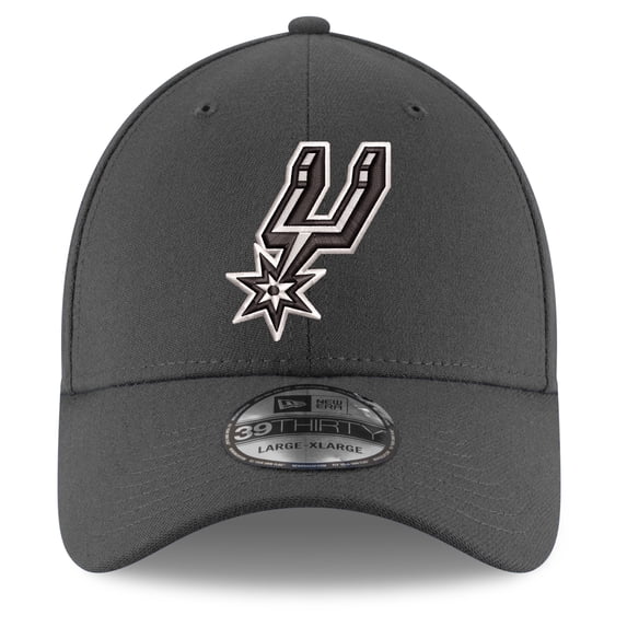 Men's New Era Graphite San Antonio Spurs 39THIRTY Flex Hat