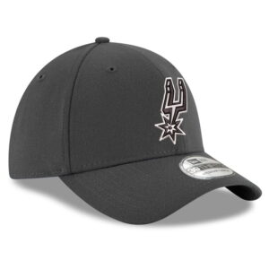 Men's New Era Graphite San Antonio Spurs 39THIRTY Flex Hat