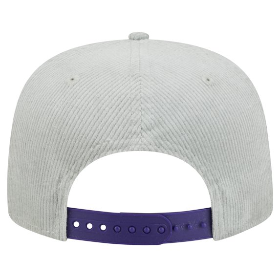 Men's New Era Gray Phoenix Suns Throwback Corduroy Golfer Snapback Hat