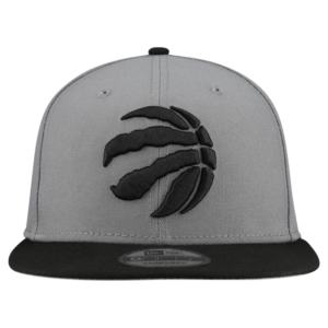 Men's New Era Gray Toronto Raptors Core Logo Storm Gray Two-Tone 9FIFTY Snapback Hat