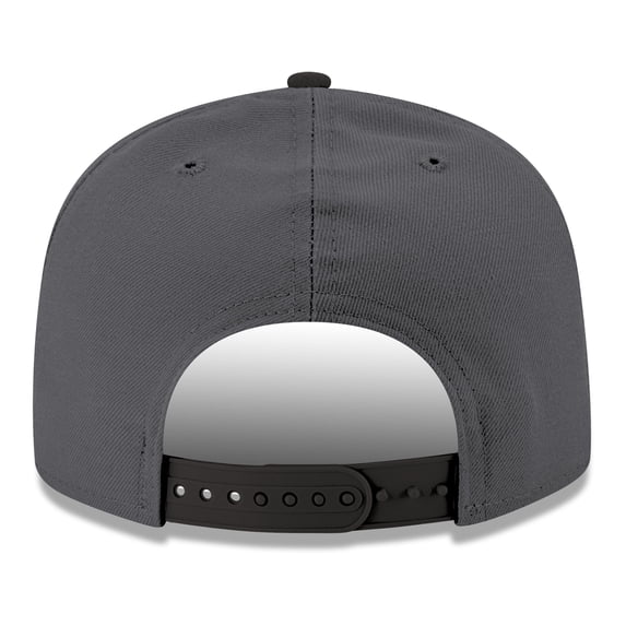 Men's New Era Gray/Black Sacramento Kings Logo 2-Tone 9FIFTY Snapback Hat