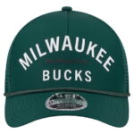 Men's-New Era Hunter Green Milwaukee Bucks Minimalist 9FORTY M-Crown Adjustable Hat