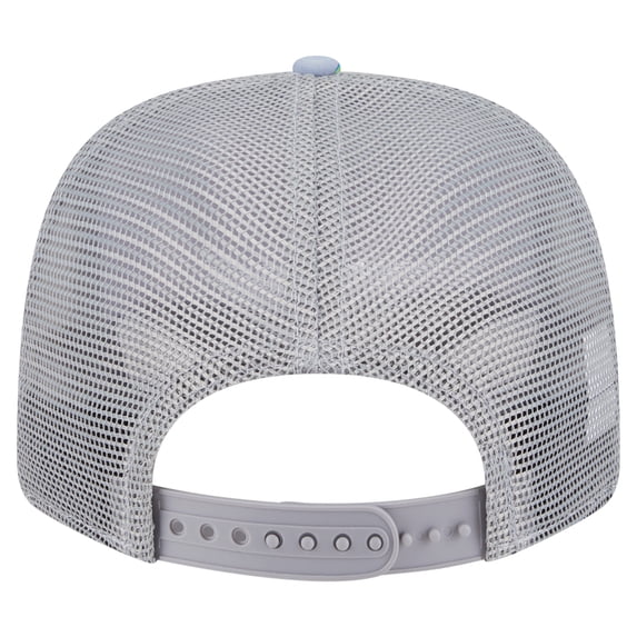 Men's New Era Light BlueGray Milwaukee Bucks Adventure Aloha Pattern 9SEVENTY Stretch-Snap Hat