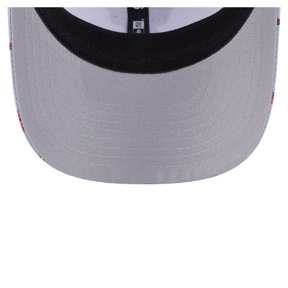 Men's New Era Light BlueGray Milwaukee Bucks Adventure Aloha Pattern 9SEVENTY Stretch-Snap Hat
