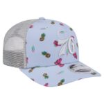 Mens New Era Light BlueGray Philadelphia 76ers Adventure Aloha Pattern 9SEVENTY Stretch-Snap Hat