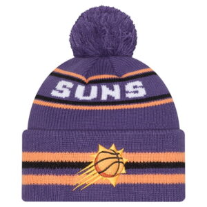 Men's New Era Purple Phoenix Suns Classic Cuffed Knit Hat with Pom