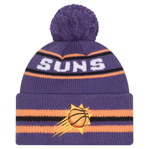 Men's New Era Purple Phoenix Suns Classic Cuffed Knit Hat with Pom