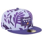 Men's New Era Purple Phoenix Suns Palm Fronds 2-Tone 59FIFTY Fitted Hat