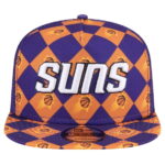 Men's New Era Purple Phoenix Suns Seeing Diamonds A-Frame Trucker 9FIFTY Snapback Hat