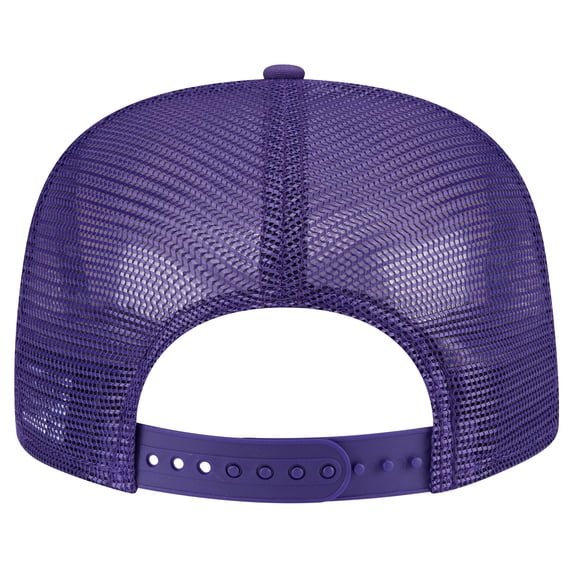 Men's New Era Purple Phoenix Suns Seeing Diamonds A-Frame Trucker 9FIFTY Snapback Hat