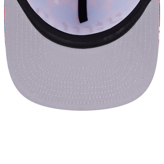 Men's New Era Royal Philadelphia 76ers Seeing Diamonds A-Frame Trucker 9FIFTY Snapback Hat