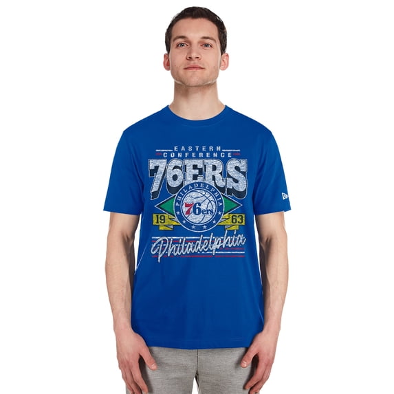 Men's New Era Royal Philadelphia 76ers Sport Classics T-Shirt