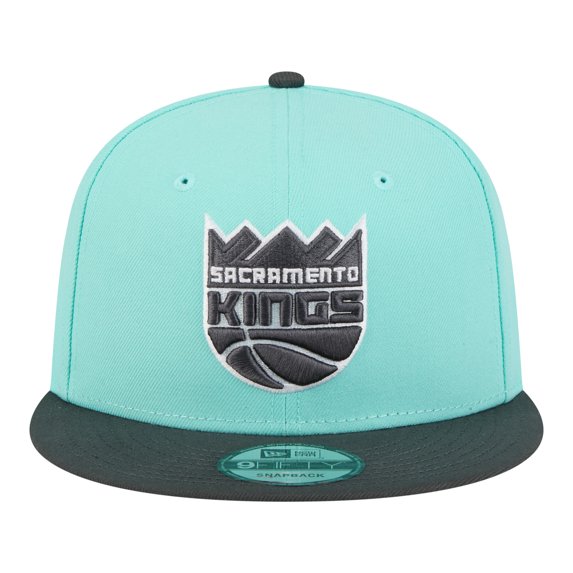 Men's New Era Turquoise/Charcoal Sacramento Kings Color Pack Two-Tone 9FIFTY Snapback Hat