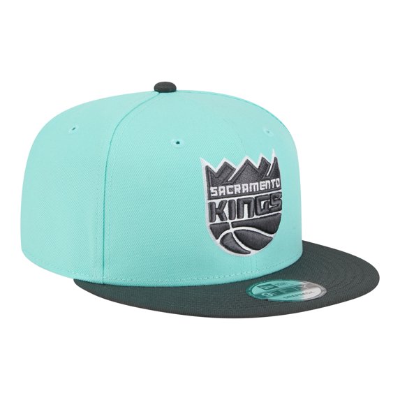 Men's New Era Turquoise/Charcoal Sacramento Kings Color Pack Two-Tone 9FIFTY Snapback Hat