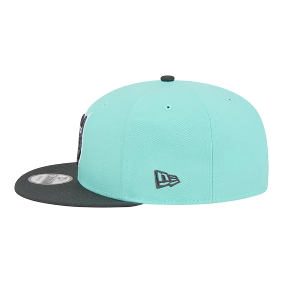 Men's New Era Turquoise/Charcoal Sacramento Kings Color Pack Two-Tone 9FIFTY Snapback Hat