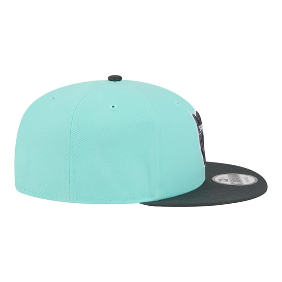 Men's New Era Turquoise/Charcoal Sacramento Kings Color Pack Two-Tone 9FIFTY Snapback Hat