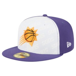 Men's New Era WhitePurple Phoenix Suns Repeat 59Fifty Fitted Hat
