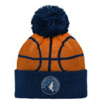 Preschool Navy Minnesota Timberwolves Basketball Head Cuffed Knit Hat with Pom