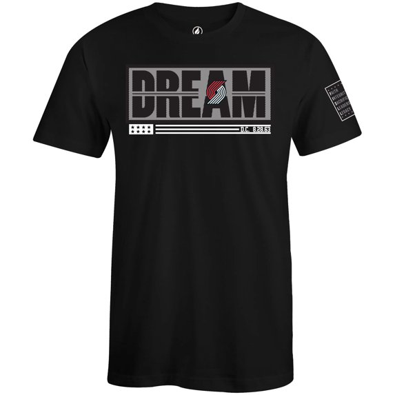 Unisex FISLL x Black History Collection Black Portland Trail Blazers T-Shirt