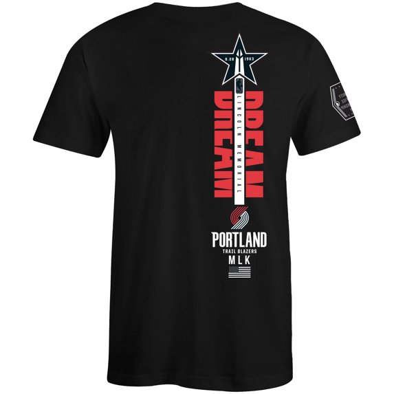 Unisex FISLL x Black History Collection Black Portland Trail Blazers T-Shirt