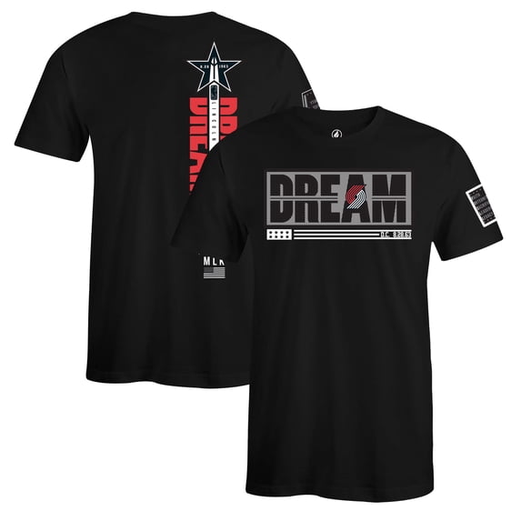 Unisex FISLL x Black History Collection Black Portland Trail Blazers T-Shirt