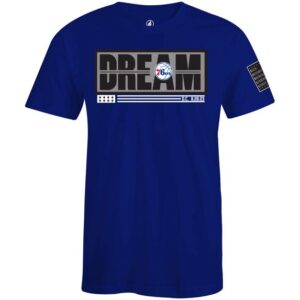 Unisex FISLL x Black History Collection Blue Philadelphia 76ers T-Shirt