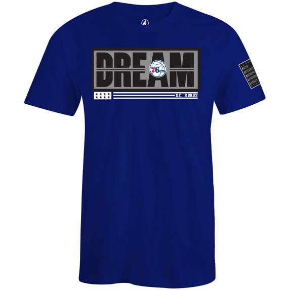Unisex FISLL x Black History Collection Blue Philadelphia 76ers T-Shirt