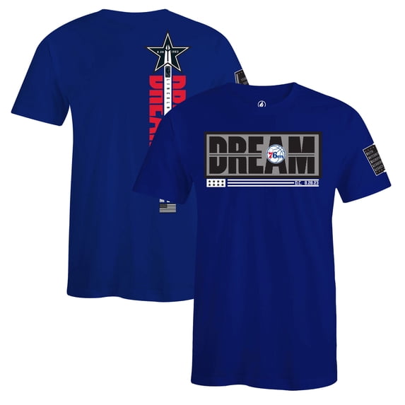 Unisex FISLL x Black History Collection Blue Philadelphia 76ers T-Shirt