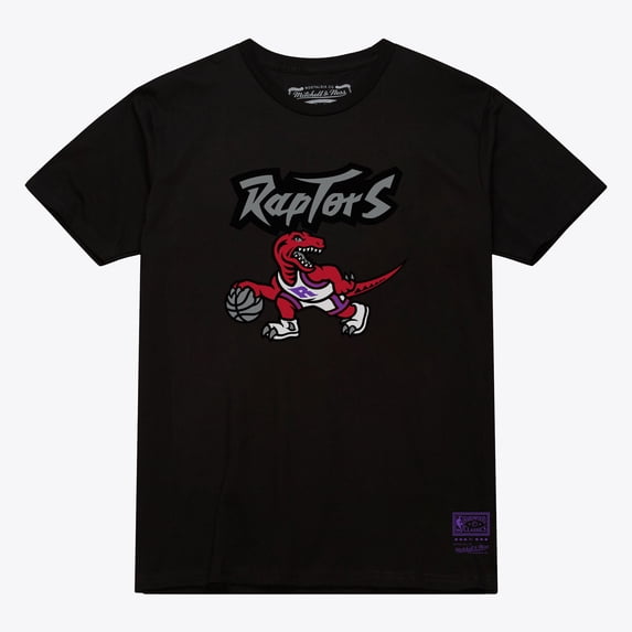 Unisex Mitchell & Ness Black Toronto Raptors Hardwood Classics Arch T-Shirt
