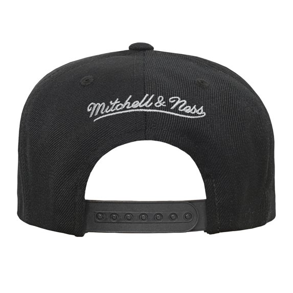 Youth Mitchell & Ness Black San Antonio Spurs Head Coach Flat Brim Snapback Hat