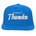 Youth Mitchell & Ness Blue Oklahoma City Thunder Head Coach Flat Brim Snapback Hat