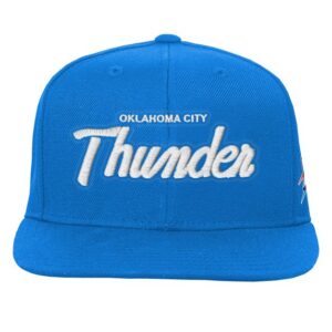 Youth Mitchell & Ness Blue Oklahoma City Thunder Head Coach Flat Brim Snapback Hat