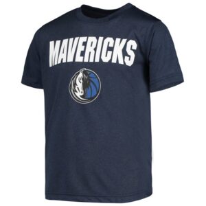 Youth Navy Utah Jazz Team & Logo T-Shirt