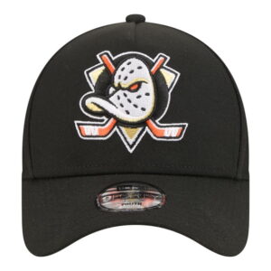 Youth New Era Black Anaheim Ducks 9FORTY A-Frame Adjustable Hat