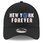 Youth New Era Black New York Knicks New York Forever Adjustable Hat