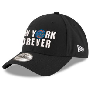 Youth New Era Black New York Knicks New York Forever Adjustable Hat