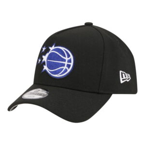 Youth New Era Black Orlando Magic 9FORTY A-Frame Adjustable Hat