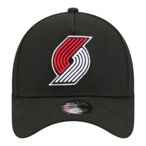 Youth New Era Black Portland Trail Blazers 9FORTY A-Frame Adjustable Hat