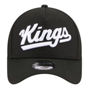 Youth New Era Black Sacramento Kings 9FORTY A-Frame Adjustable Hat